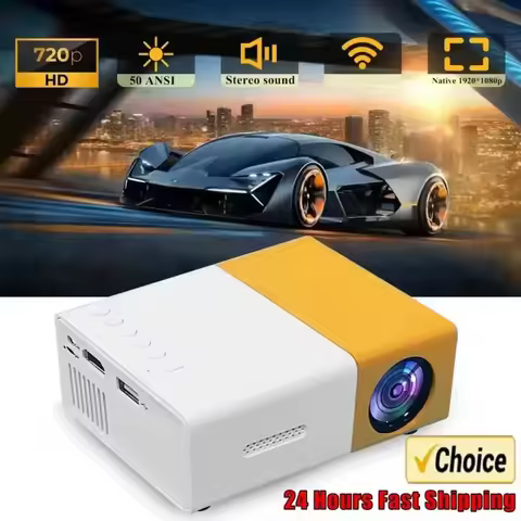 YG300 LED Outdoor Mini HD 1080P Mobile Projector YG300 USB Children's Projector Ultra-clear Mini Por