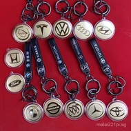 Gold Car Logo Keychain Pendant999Pure Gold Mercedes-Benz BMW Car Keychain Pendant Gift for Dad or Bo