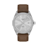 Tissot PRC 100 Solar Quartz 39 mm. ทิสโซต์ พีอาร์ซี 100 โซลาร์ ควอตซ์  สีเงิน น้ำตาล T1514221603100 