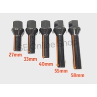 Mercedes Skru Nut Cone Type M14 1.5 Wheel Bolt,Skru Panjang,Wheel Lug Nut (27mm,35mm,40mm,45mm,50mm,