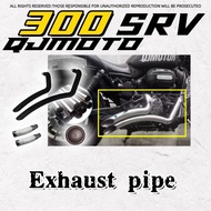 Big sale For QJMOTOR 300SRV SRV300 modified exhaust pipe Retro sweeping retro exhaust pipe straight 