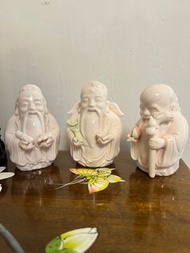 福祿壽三星陶瓷擺設一對