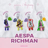 AESPA RICHMAN KEYCHAIN RICH MAN AESPA KEYCHAIN/ AESPA I AMHOOK RICHMANa