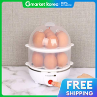 Household Easy Egg Boiler Egg Steamer 2-Tier Steamer