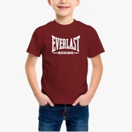 BAJU BUDAK  EVERLÄST B0XING KIDS SHORT SLEEVE T-SHIRT 100% COTTON 1-14YEARS PREMIUM QUALITY 190GSM R