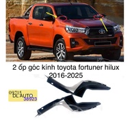 2 high-end windshield corner covers for toyota Fortuner hilux 2016-2025 with standard mounting 53867