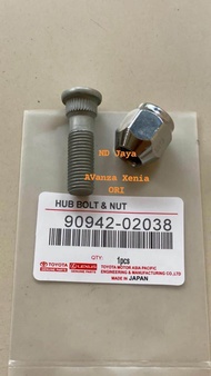 BAUT RODA AVANZA XENIA ORI + MUR RACING HUB BOLT NUT AVANZA XENIA ORI