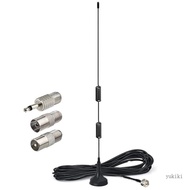 Kiki AM FM Antenna Magnetic Base FM Radio Antenna for Indoor  Video with 3 Adapter Home Theater Stereo Receiver Tuner