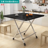 HY-D Folding Table Dining Table Rental House Table Rental Dining Household Small Apartment Dormitory Outdoor Portable Si