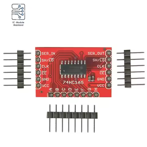 DC2-6V SN74HC165N Conversion Module Shift-In Breakout + Pin Header Parallel to Serial Data Conversio