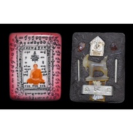 Locket Lp Sin 龙婆醒自身牌 2562Be Lp Sin ，Wat Lahanyai  龙婆醒2562Be自身牌，原装庙盒，制作99尊。 用料包括纯银符管，一尊纯银坤平，羊角雕刻的山羊，头