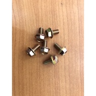 M6 flange bolt and M6 flange nut 10mm key M6 bolt M6 nut