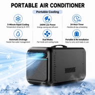 MOUNTAINHIKER Portable Air Conditioner 5-minute cooling Touchscreen and Remote control 24-Hour Timer
