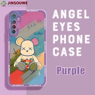 Jinsouwe เคสโทรศัพท์สำหรับ Realme XT เคสสำหรับเด็กหญิงเด็กชายการ์ตูน "XX" ฝาหลังยางนิ่ม