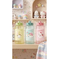 miniso - Sanrio Character Sports Drinking Bottle with JUMBO Straw + Lock (1900ml) Plastic Bottle wit