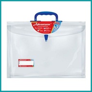 ↑ ← ▫ Clear Expanded Plastic Envelope w/ Handle Pushlock (LONG) Adventurer & Veco