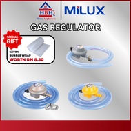 Milux Gas Regulator | M168F | M168HPH | M168CS | M188CS | 1.3 Meter | 1.5 Meter | Sirim Certified | 