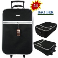 BAG BKK กระเป๋าเดินทาง Wheal - CANDO 24นิ้ว แบบหน้าเรียบ 2 ล้อคู่ด้านหลัง รุ่น F1177-24