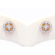 Happy jewelry Diamond Earrings Real Gold 37.5% ER254