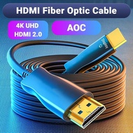 HDMI AOC 4K UHD Fiber Optic Cable 25M 30M 40M 50M HDCP2.2 HDMI2.0 AOC Cable Male to Male For HD TV Projector Monitor BKSS