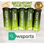 Hundred HNDRD MATCHPOINT TOUR Tennis Balls 3pcs Original