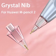 Metal Pencil Tips For HUAWEI M-pencil 2 Generation Transparent Powder Blue Double-Layered Stylus Nib Touch Pencil Replacement