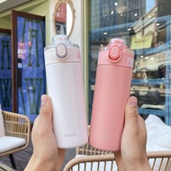 THERMOS STAINLESS STEEL SUS304 400ML DRINKING BOTTLE U-CUP PLAIN GOOD J183