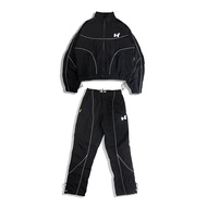 Howler Owner One Set Thick Black Reflective Crinkle Tracksuit Tracksuit Set Man