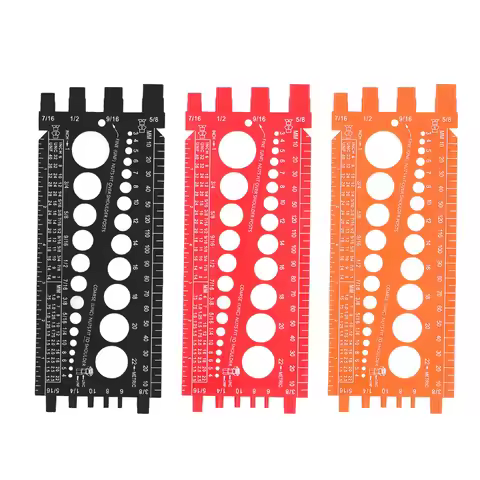 Nut Bolt Screw Gauge Multi Functional Inch Metric Quick Identification Nut Bolt Thread Checker Prota