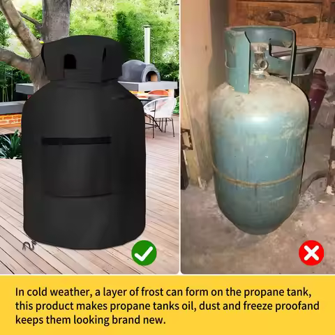 Propane Tank Cover 20lb Gas Tank Cover Outdoor Heavy Duty Waterproof Covers Fits Standard 20 lb Tank