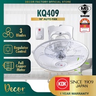 KDK Fan KQ409 Auto Fan KQ-409 16'' / EVERWIND EV-AF91 / EVAF91 Auto Fan 16" 3 Blades Electronic Regu
