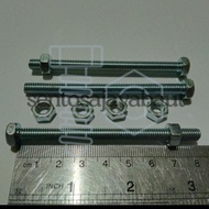 WHITE BOLT + NUT BMP M6 X 80 MM (KEY 10)