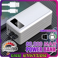 80000mAh Power Bank 2 USB 22.5W Fast Charging External Battery Powerbank LED Digital Display Portabl