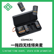 7RYMS iRay DW40 Four-channel Mini Wireless Lavalier Miphone, 2.4G Wireless Clip on Miphone with Char