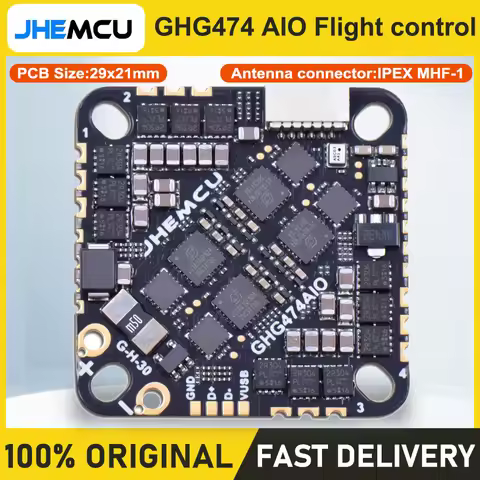 JHEMCU GHG474AIO G474 Brushless Flight Control FC 2-6S AIO for Toothpick Traversal Machine FPV Drone