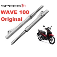 SpeedMOTO Front shock For WAVE 100 drum brake SILVER Original Made in Taiwan