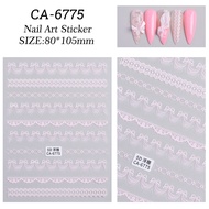สติ๊กเกอร์ติดเล็บลายลูกไม้ 5D lace sticker พร้อมส่งจากไทย