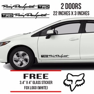 TRD Racing Development Car Sticker - Waterproof / Weatherproof Toyota