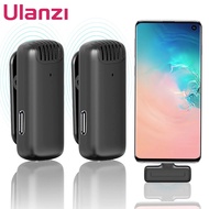 ULANZI J11 / J12 Wireless Microphone Lavalier Vlog Mic Audio Sound Recording for Mobile Phone Smartp