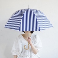 竹把 UV防護手開式長傘 條紋 紫外線99.9%防護 晴雨兩用 日傘