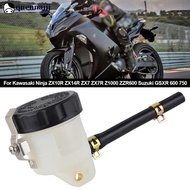 QUENNA Motorcycle Front Brake Fluid Reservoir Tank Oil Cup Clutch Fluid Bottle With Oil Tube for Kaw
