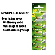 【Hantar Cepat】 Genuine GP High Voltage Super Alkaline Battery 27A / A27 / 23A / A23 12V 5pcs / Batte