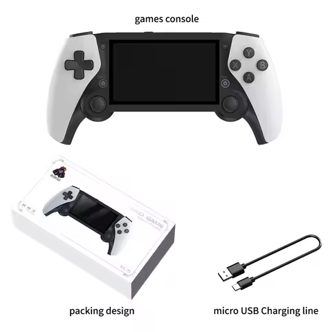 M28 Retro Handheld Game Console, 7.1 inch LCD HD Screen 30+ Emulators,128G 4000mAh PS2 3D Dual Analo