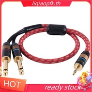 store HiFi Cable 3.5mm Convert Dual 6.5mm Audio AUX Cable 3.5 to 6.5 Mobile Computer Sound Card Mixe