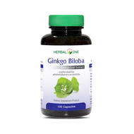Herbal One Ginkgo Biloba 100 Capsules เฮอร์บัลวัน สารสกัดจากใบแป๊ะก๊วย 100 แคปซูล จาก อ้วยอันโอสถ