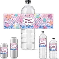 PH PandaHall Pack of 30 Labels for Water Bottles Dream Ocean Water Bottle Sticker Starfish Shell Hap