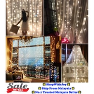 【SpendWithJoy】 300 LED Backdrop Curtain LED String Fairy Light Party Wedding Decoration Garland 3x3M