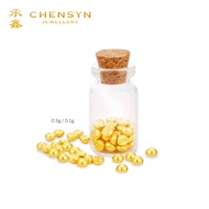 CHENSYN 999.9/24K Pure Gold Bean Emas 999 Gold Bean Pamp Bar 0.1g 0.5g 真金足金小金豆 999