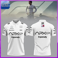 Hot 【Ready Stock】 2025 newest F1 racing jersey APX GP short sleeve t-shirt for men and women oc0l