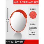 Convex traffic mirror with canopy, diameter 45 cm, used for observation in traffic, high-quality ant